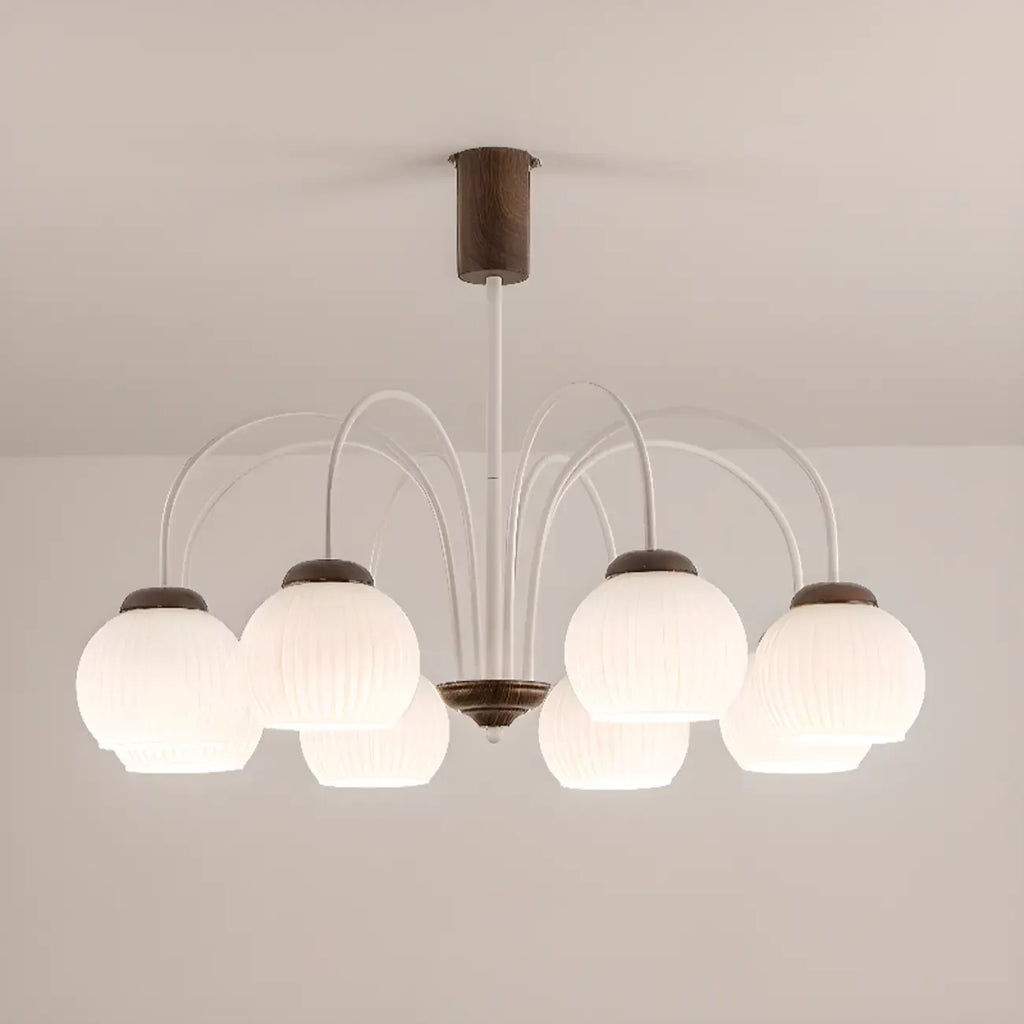 Lustre suspendu globe moderne et élégant à longueur flexible