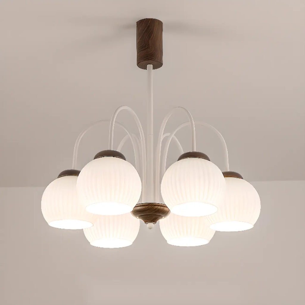 Lustre suspendu globe moderne et élégant à longueur flexible