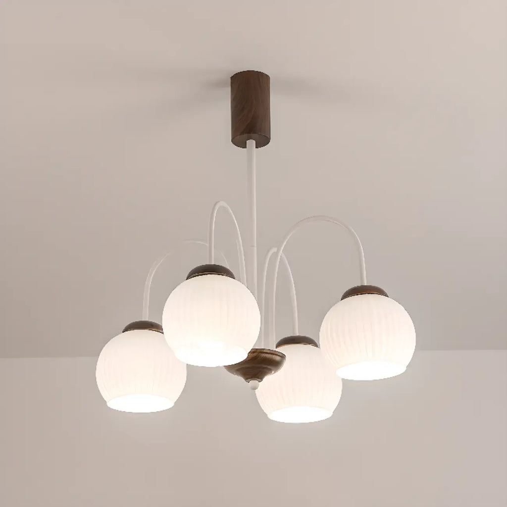 Lustre suspendu globe moderne et élégant à longueur flexible