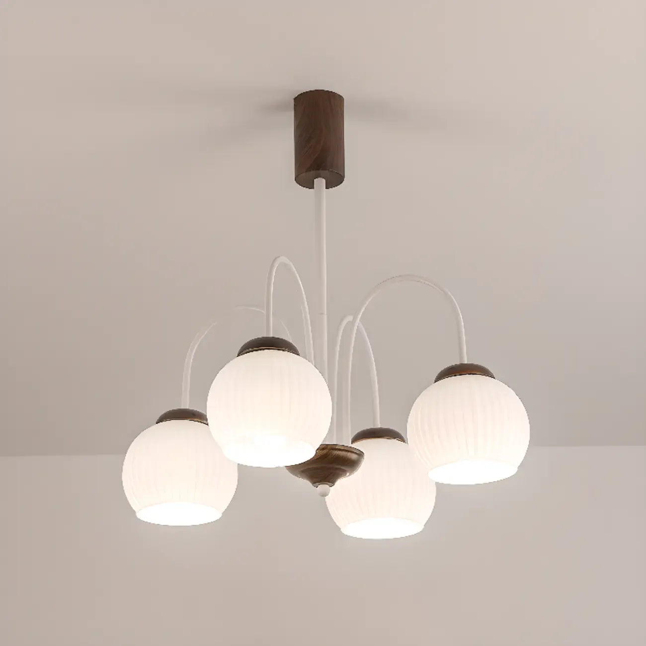 Lustre suspendu globe moderne et élégant à longueur flexible