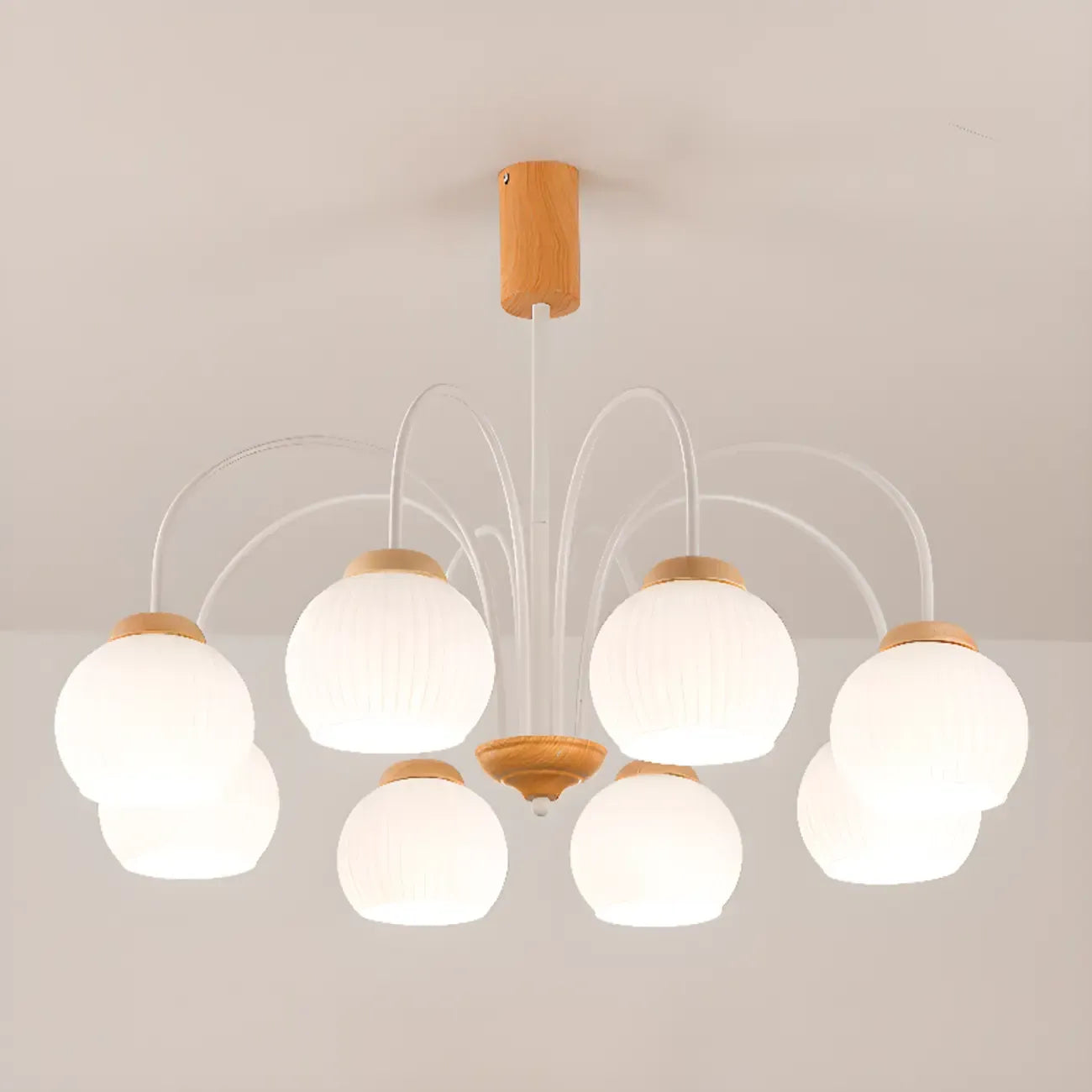 Lustre suspendu globe moderne et élégant à longueur flexible