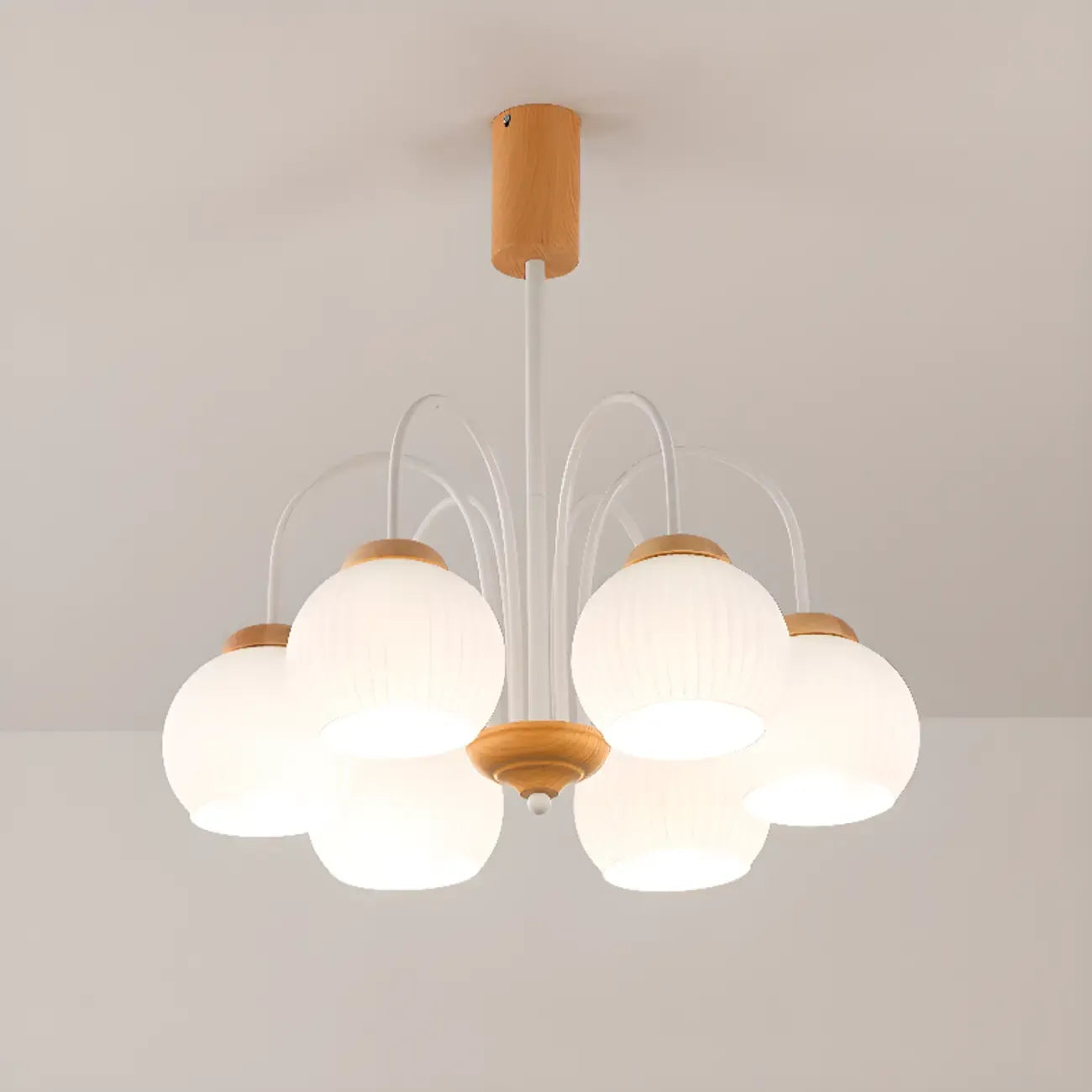 Lustre suspendu globe moderne et élégant à longueur flexible