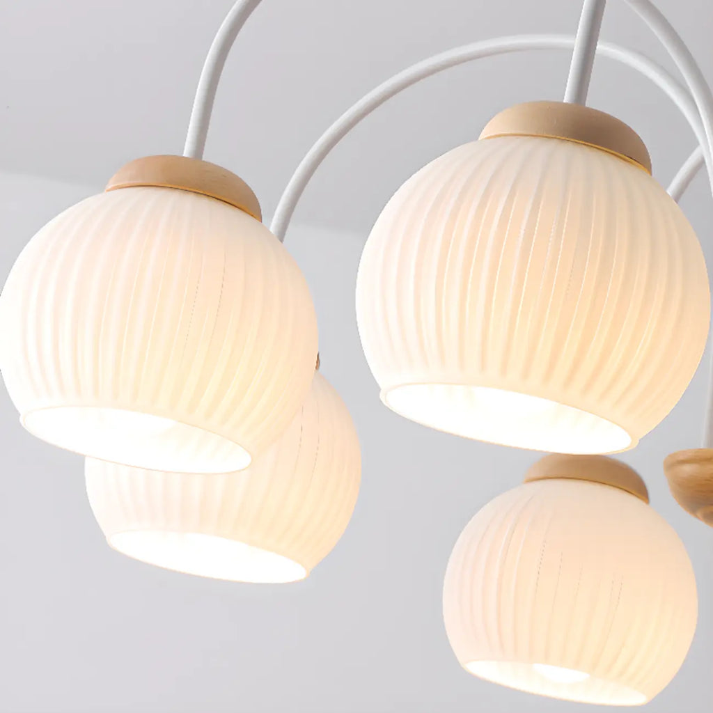 Lustre suspendu globe moderne et élégant à longueur flexible