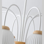 Lustre suspendu globe moderne et élégant à longueur flexible