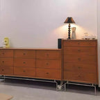Commode en bois robuste, à orientation horizontale, avec 9 tiroirs