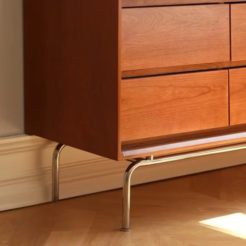 Commode en bois robuste, à orientation horizontale, avec 9 tiroirs