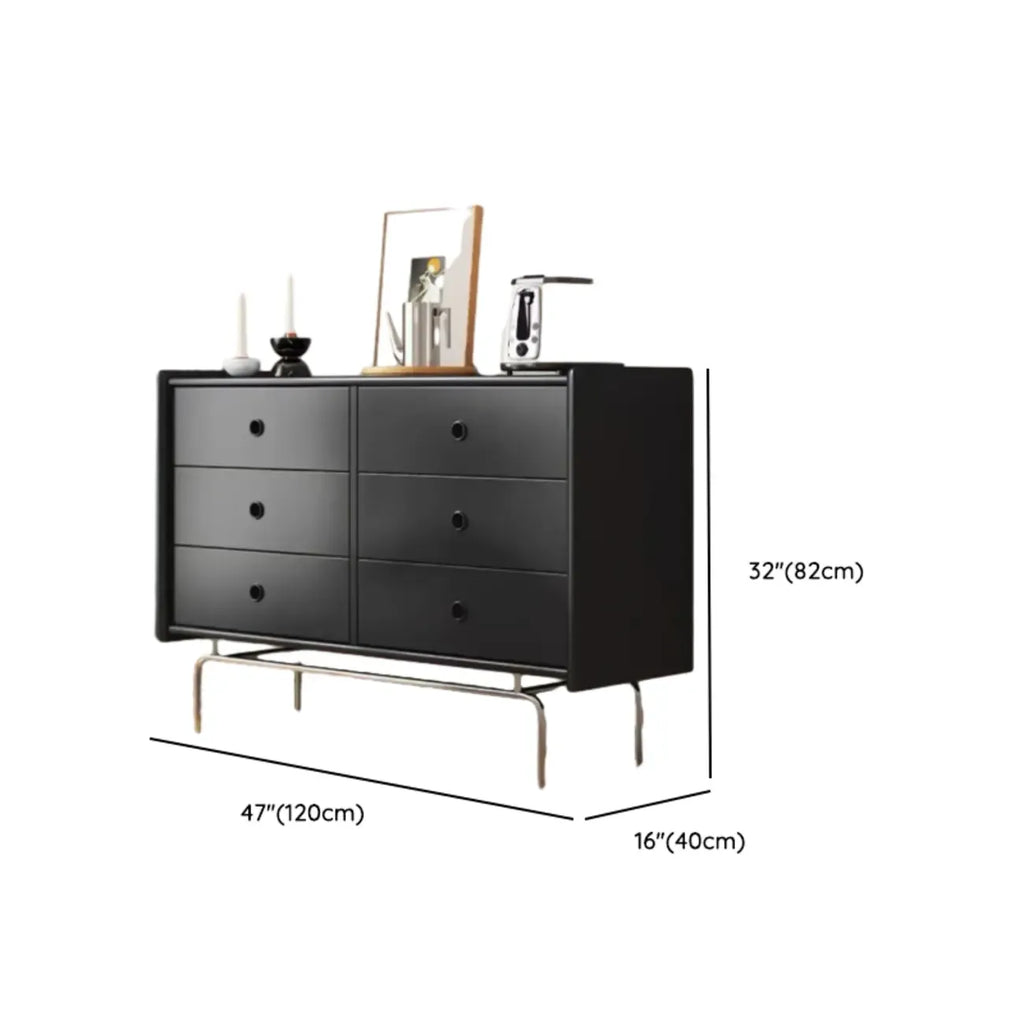 Commode en bois robuste, à orientation horizontale, avec 9 tiroirs
