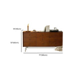 Commode en bois robuste, à orientation horizontale, avec 9 tiroirs