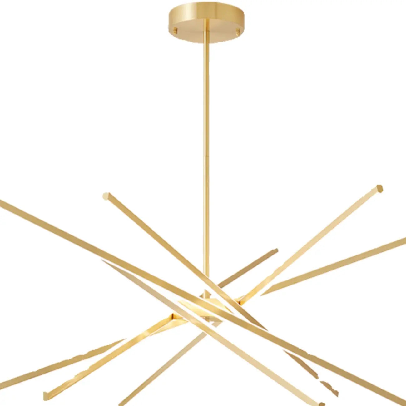 Lustre linéaire LED moderne de style Sputnik pour salon