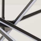 Lustre linéaire LED moderne de style Sputnik pour salon
