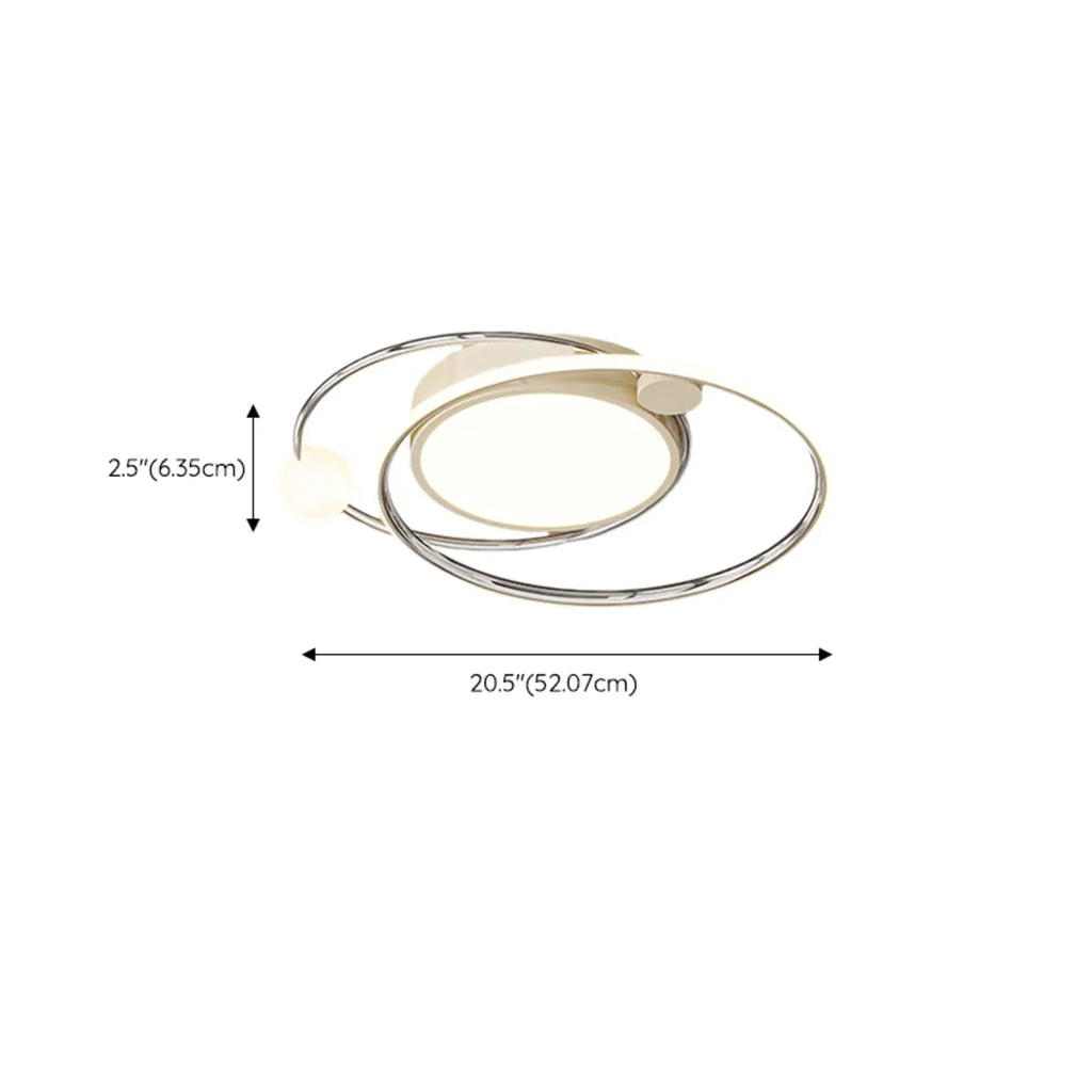 Plafonnier circulaire encastré à intensité variable pour chambre moderne