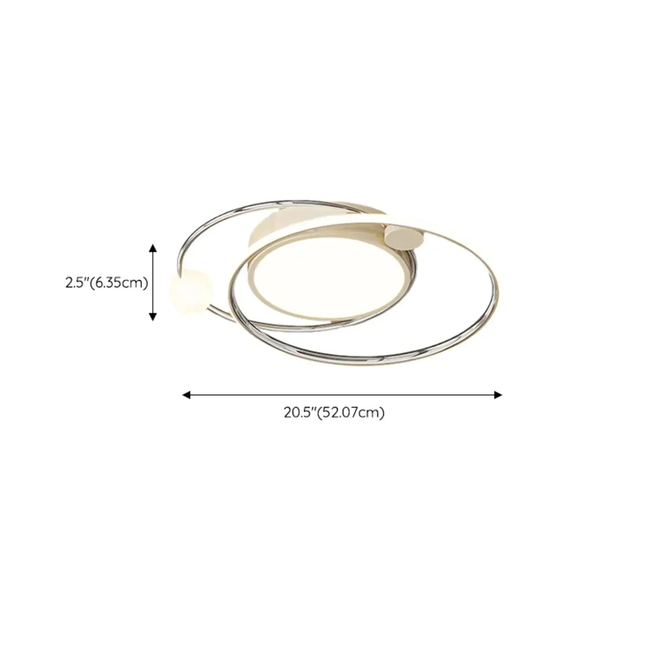 Plafonnier circulaire encastré à intensité variable pour chambre moderne