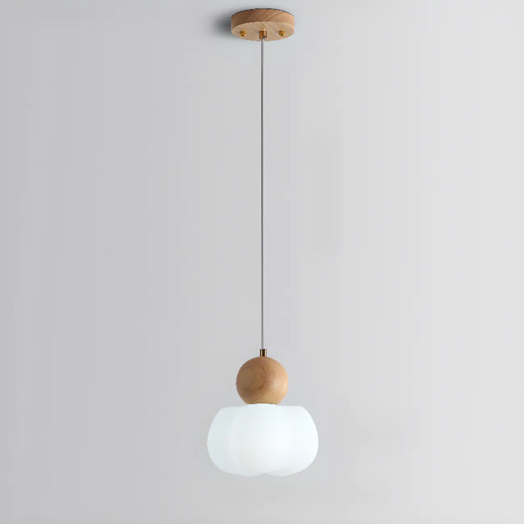 Suspension moderne en bois en forme de nuage pour chambre