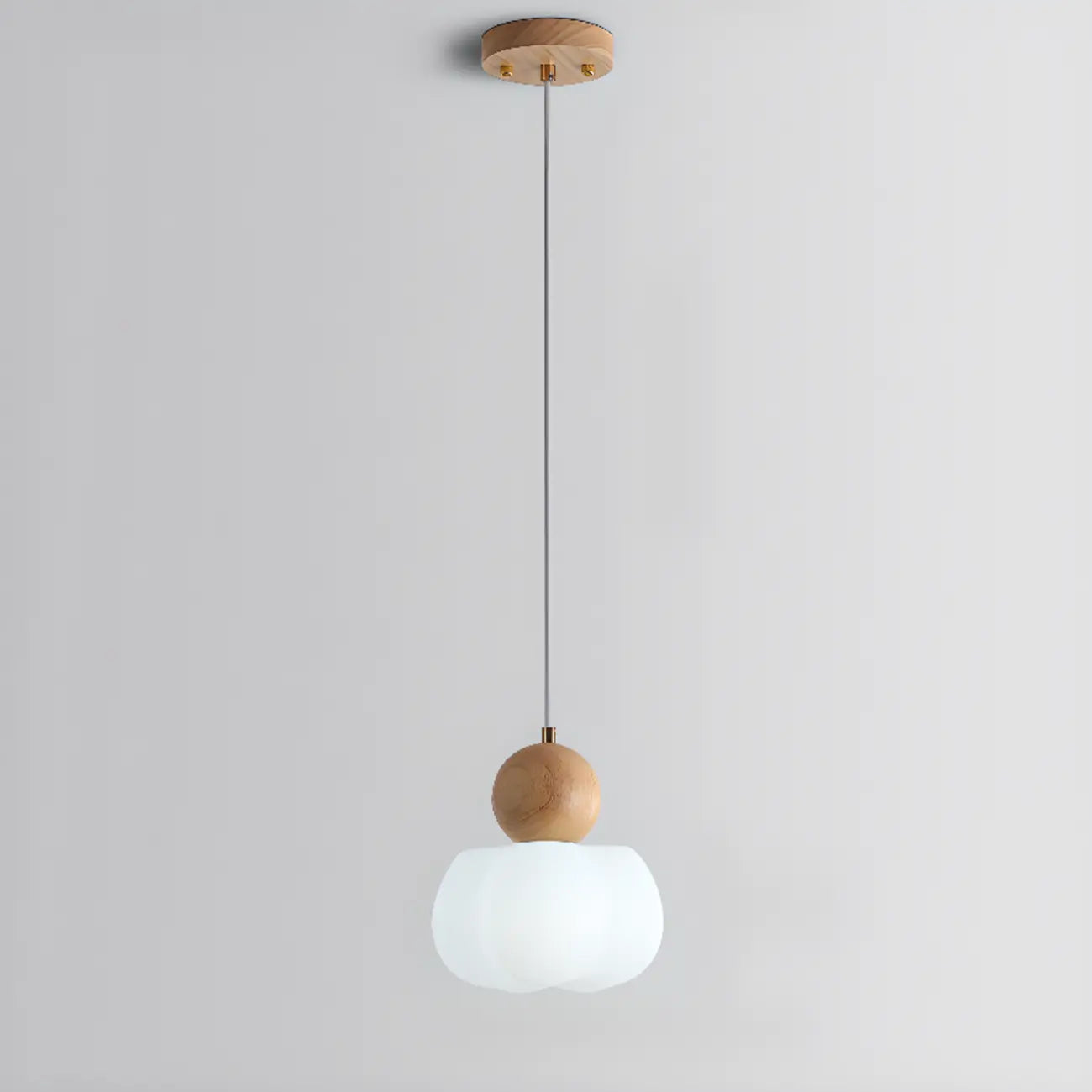 Suspension moderne en bois en forme de nuage pour chambre