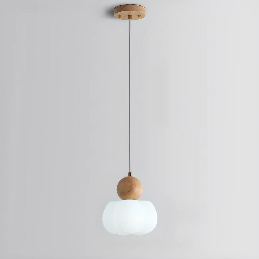 Suspension moderne en bois en forme de nuage pour chambre