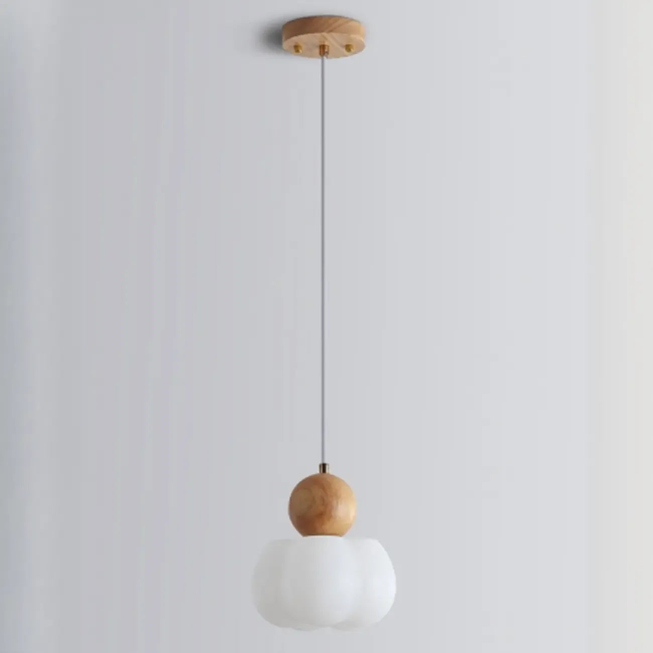 Suspension moderne en bois en forme de nuage pour chambre