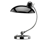 Lampe de table arquée argentée à brancher pour salon