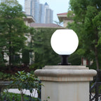 Lampe de table LED globe classique avec abat-jour blanc pour jardin