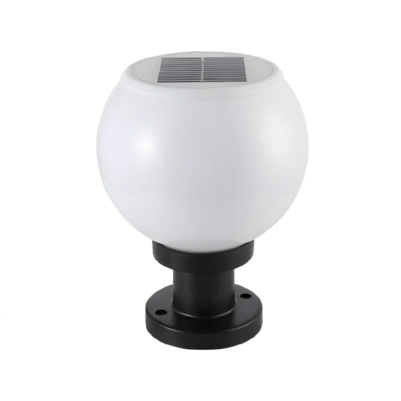 Lampe de table LED globe classique avec abat-jour blanc pour jardin