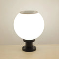 Lampe de table LED globe classique avec abat-jour blanc pour jardin