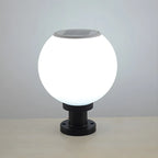 Lampe de table LED globe classique avec abat-jour blanc pour jardin