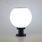 Lampe de table LED globe classique avec abat-jour blanc pour jardin