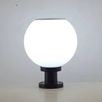 Lampe de table LED globe classique avec abat-jour blanc pour jardin