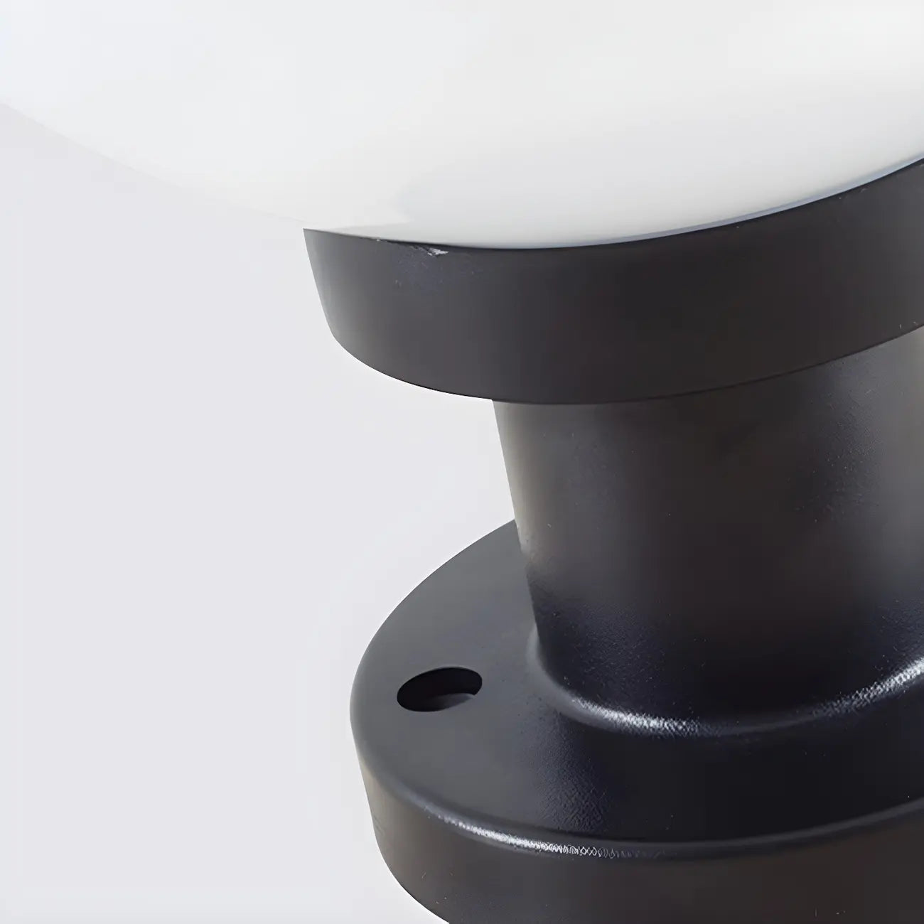 Lampe de table LED globe classique avec abat-jour blanc pour jardin