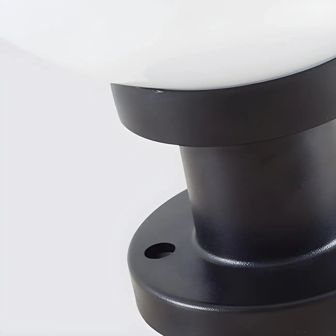 Lampe de table LED globe classique avec abat-jour blanc pour jardin