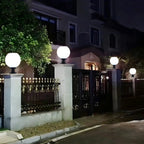 Lampe de table LED globe classique avec abat-jour blanc pour jardin