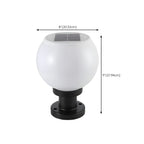 Lampe de table LED globe classique avec abat-jour blanc pour jardin