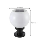 Lampe de table LED globe classique avec abat-jour blanc pour jardin
