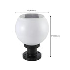 Lampe de table LED globe classique avec abat-jour blanc pour jardin