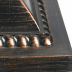 Lampe de table carrée noire d'extérieur avec design de lanterne