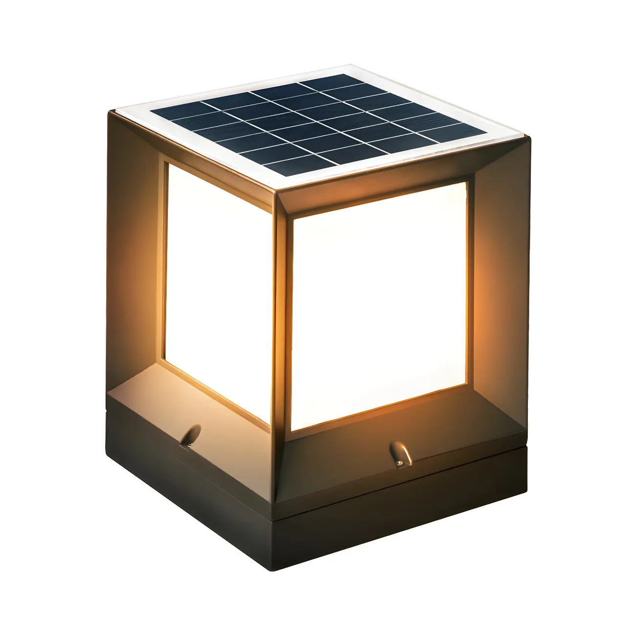 Lampadaires extérieurs solaires LED noirs modernes et élégants