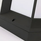 Lampadaires extérieurs solaires LED noirs modernes et élégants