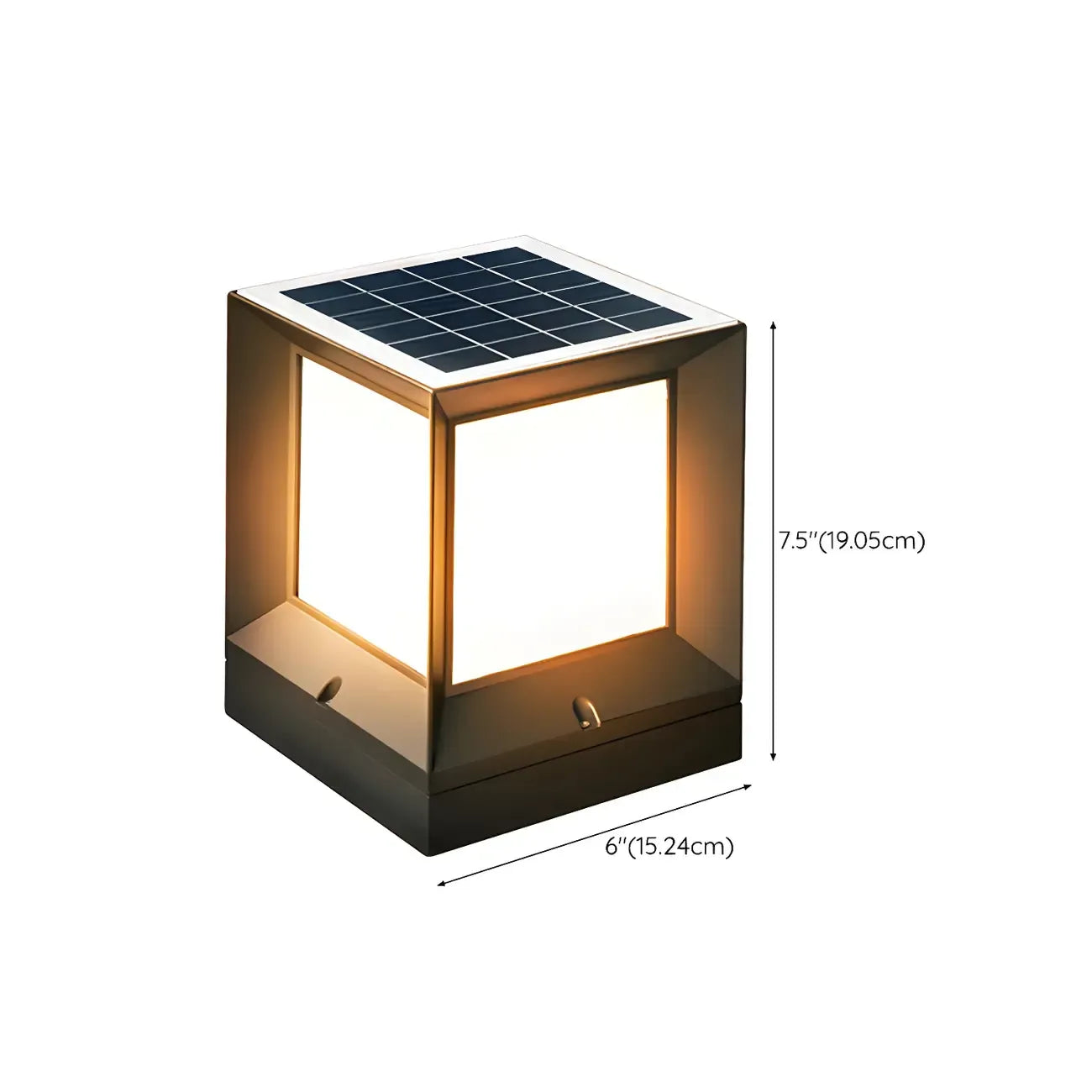 Lampadaires extérieurs solaires LED noirs modernes et élégants