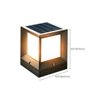 Lampadaires extérieurs solaires LED noirs modernes et élégants