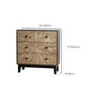 Charmante commode en bois de style célibataire, finition naturelle