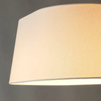 Lampadaire élégant en bois arqué avec abat-jour en tissu beige