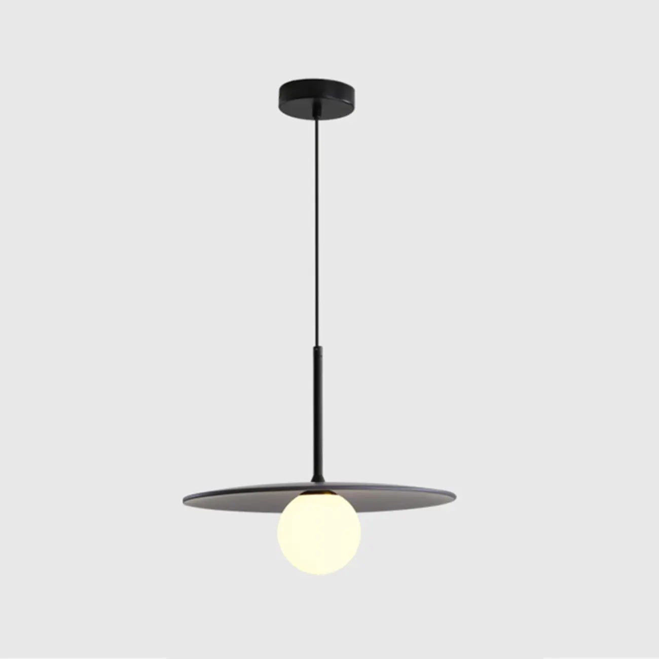 Suspension moderne en verre globe réglable pour la décoration de cuisine
