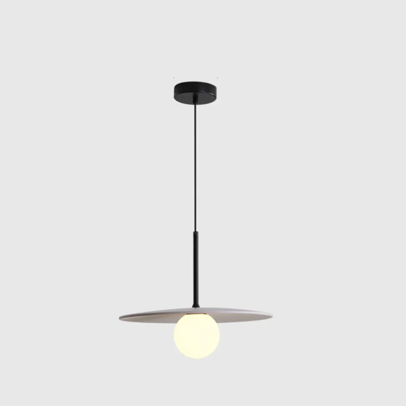 Suspension moderne en verre globe réglable pour la décoration de cuisine