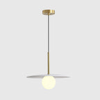 Suspension moderne en verre globe réglable pour la décoration de cuisine