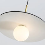 Suspension moderne en verre globe réglable pour la décoration de cuisine