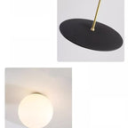 Suspension moderne en verre globe réglable pour la décoration de cuisine
