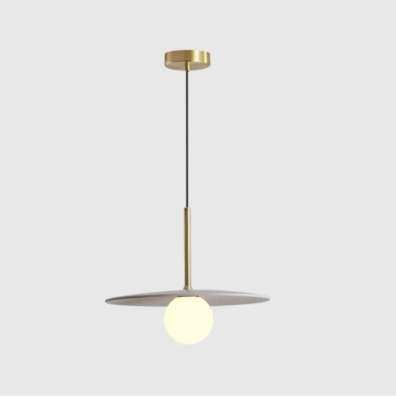 Suspension moderne en verre globe réglable pour la décoration de cuisine