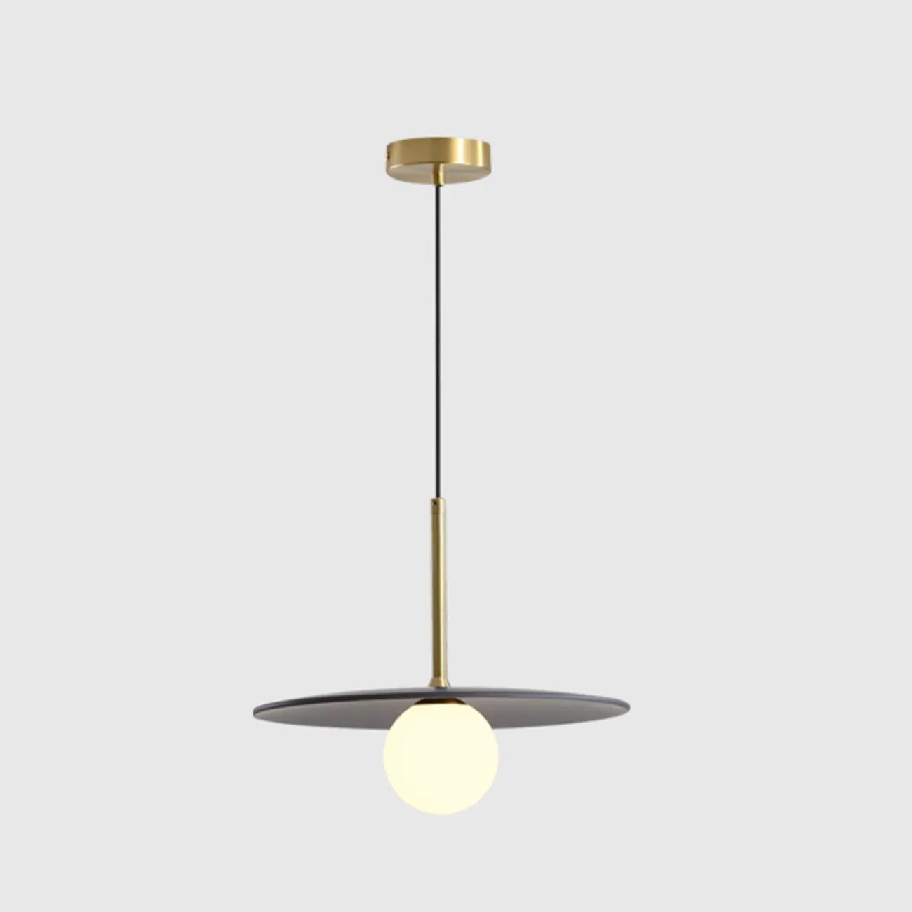Suspension moderne en verre globe réglable pour la décoration de cuisine