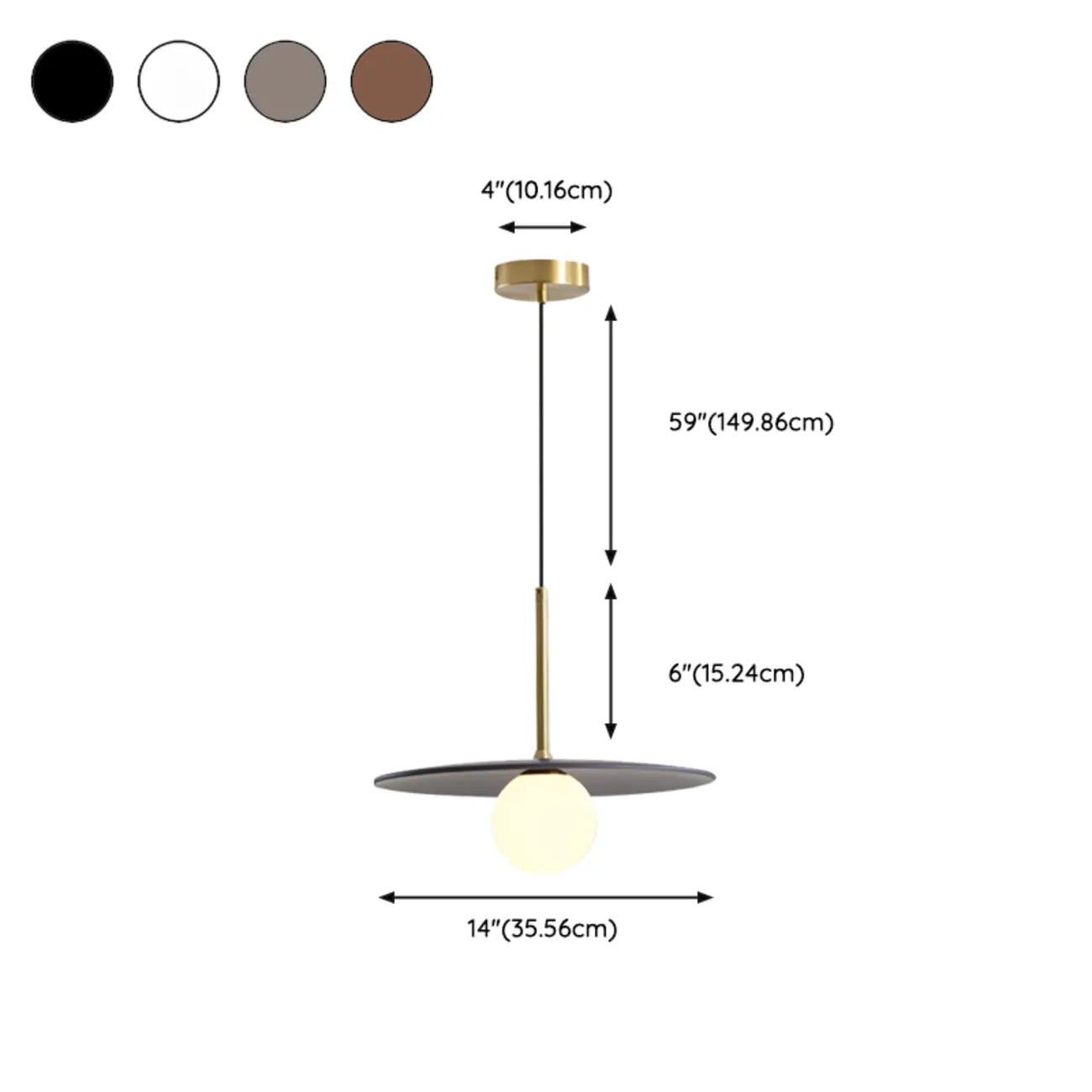 Suspension moderne en verre globe réglable pour la décoration de cuisine