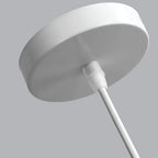Suspension LED moderne en acrylique blanc à motif floral pour salon