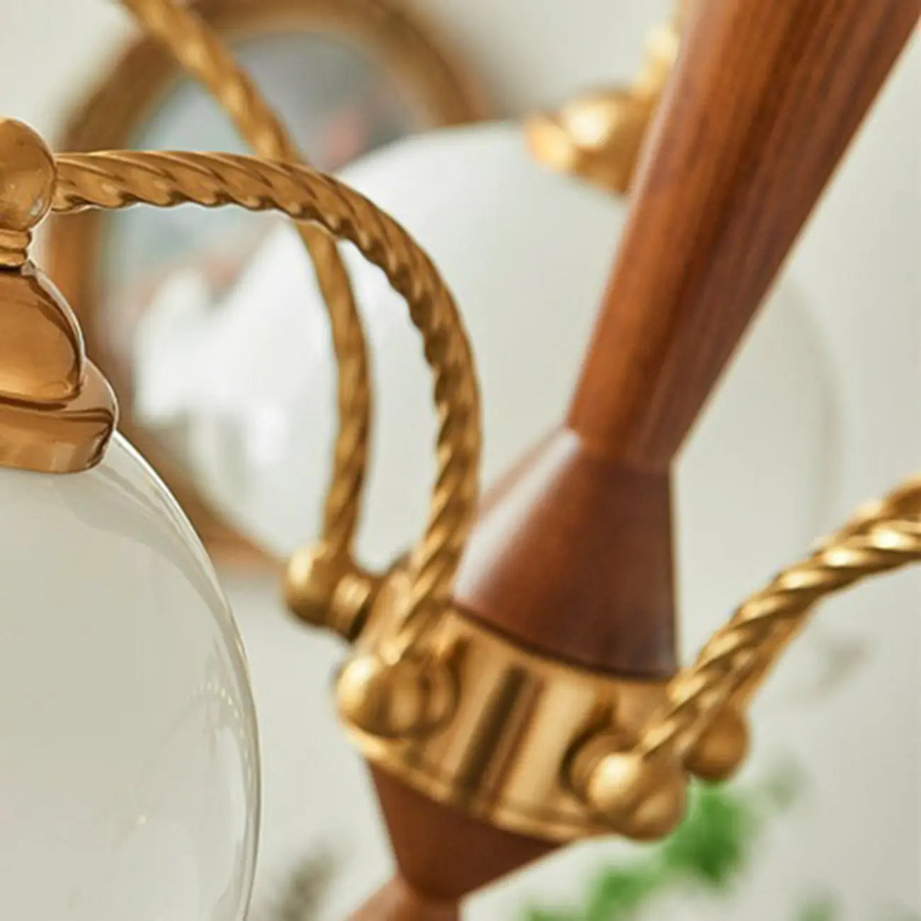 Lustre moderne blanc en forme de dôme à longueur ajustable